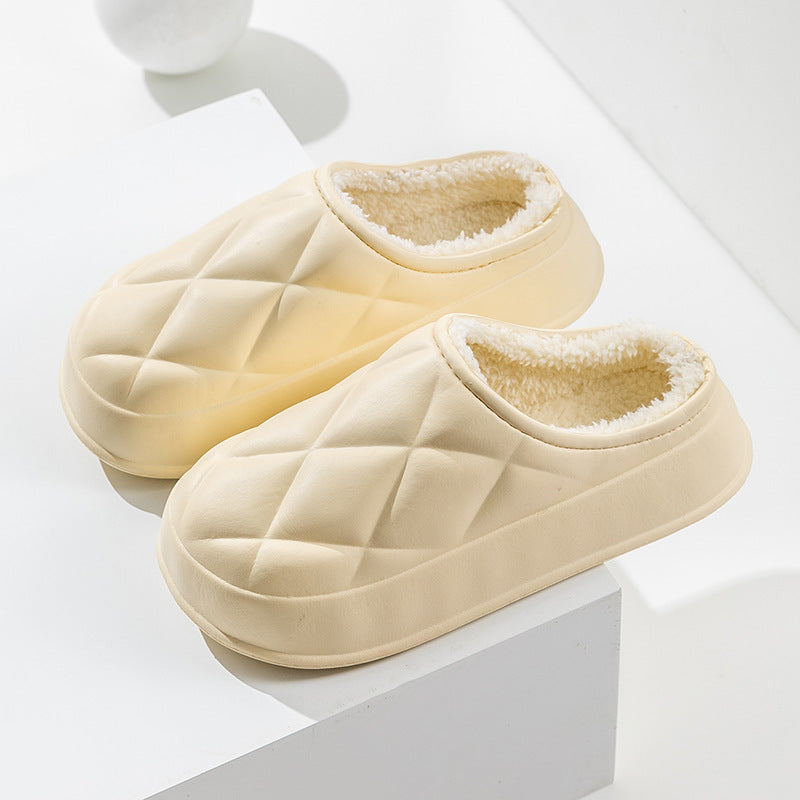 Chaussons d'hiver en peluche pour femmes