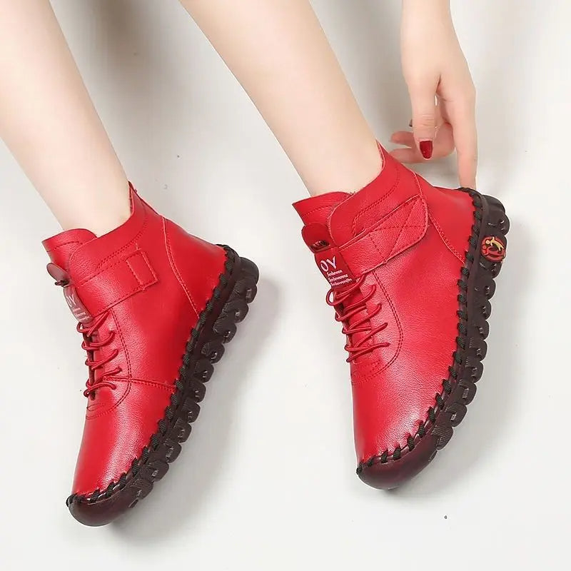 OY Chaussures en cuir cousues main ، semelle ultra-souple