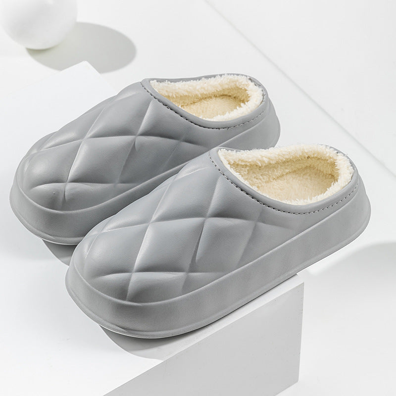 Chaussons d'hiver en peluche pour femmes