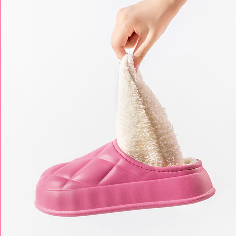 Chaussons d'hiver en peluche pour femmes