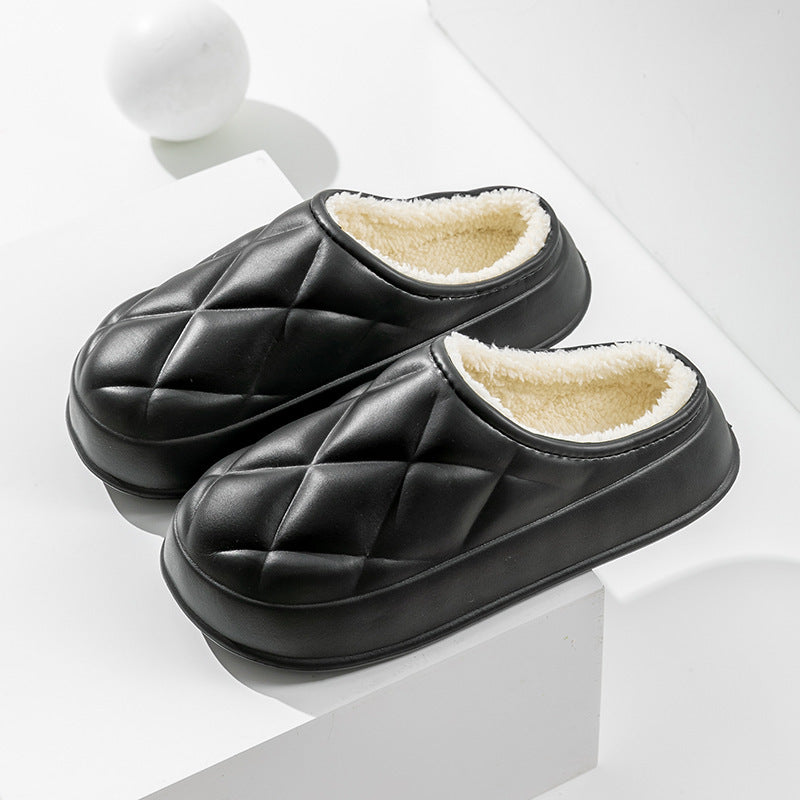 Chaussons d'hiver en peluche pour femmes