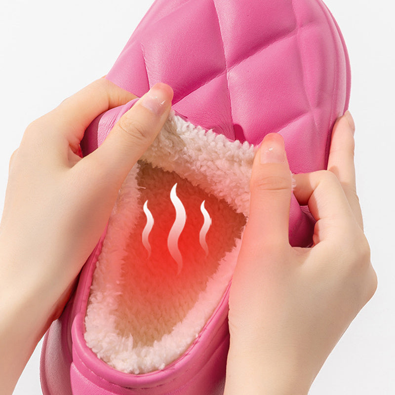 Chaussons d'hiver en peluche pour femmes