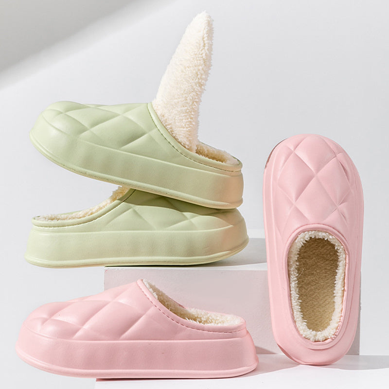 Chaussons d'hiver en peluche pour femmes