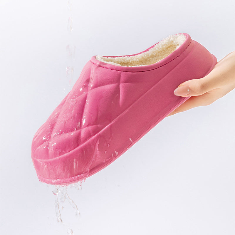 Chaussons d'hiver en peluche pour femmes