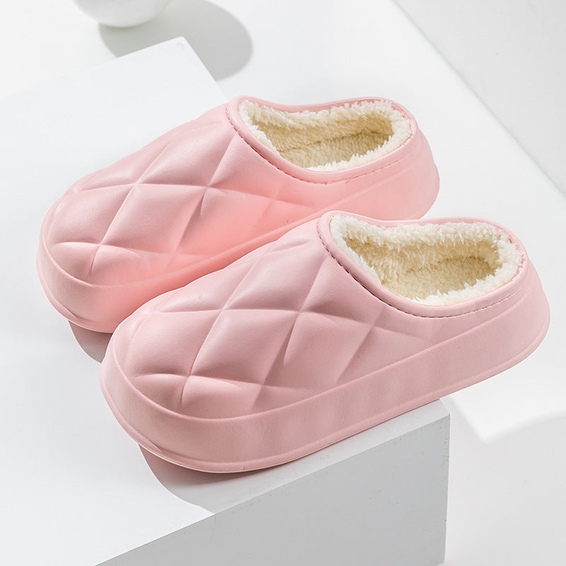 Chaussons d'hiver en peluche pour femmes