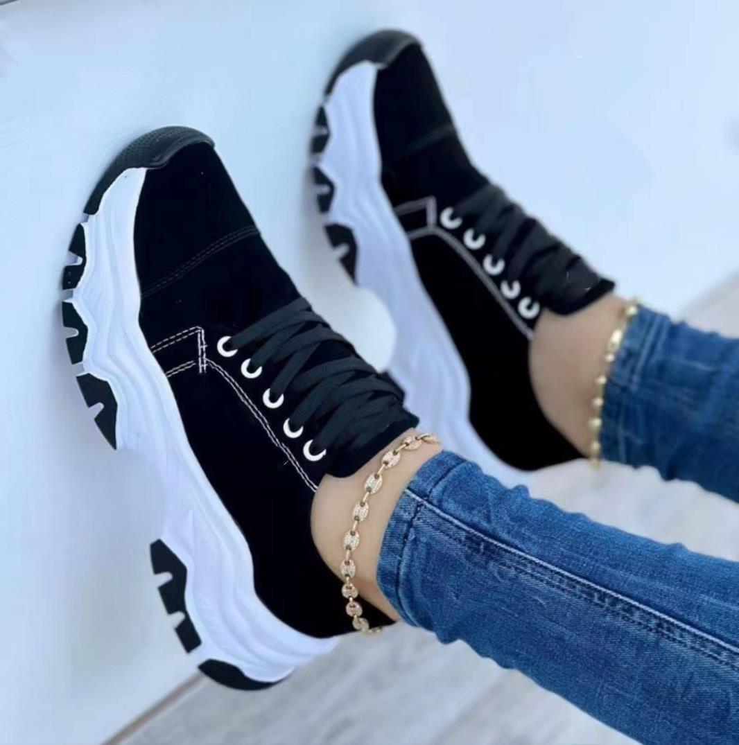 Chaussures de sport plates pour femmes pour l'exercice et la marche