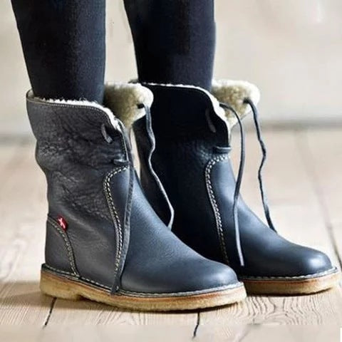 Bottes Neige Femme Doublées et Lacées