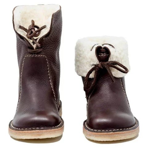 Bottes Neige Femme Doublées et Lacées