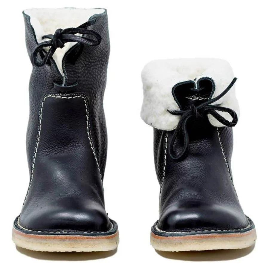 Bottes Neige Femme Doublées et Lacées