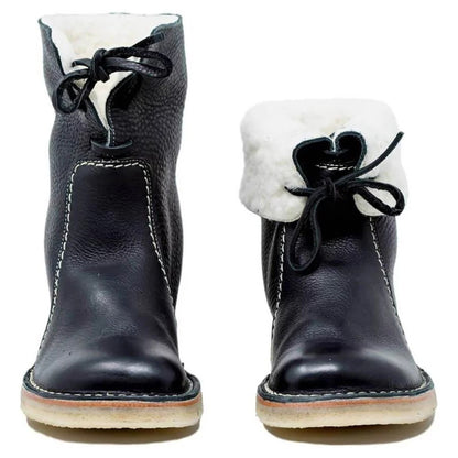 Bottes Neige Femme Doublées et Lacées