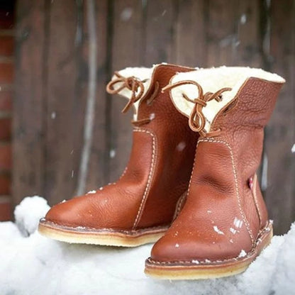 Bottes Neige Femme Doublées et Lacées