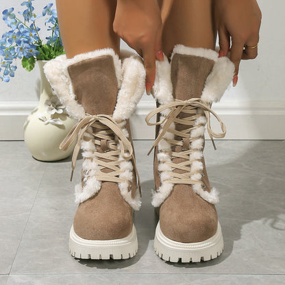 Bottes d'hiver femmes chaudes.