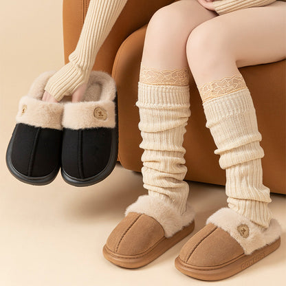 Chaussons d’hiver chauds pour femmes et hommes