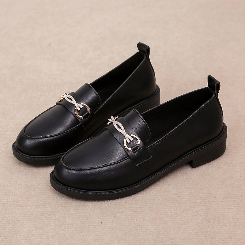 Mocassins noirs femme