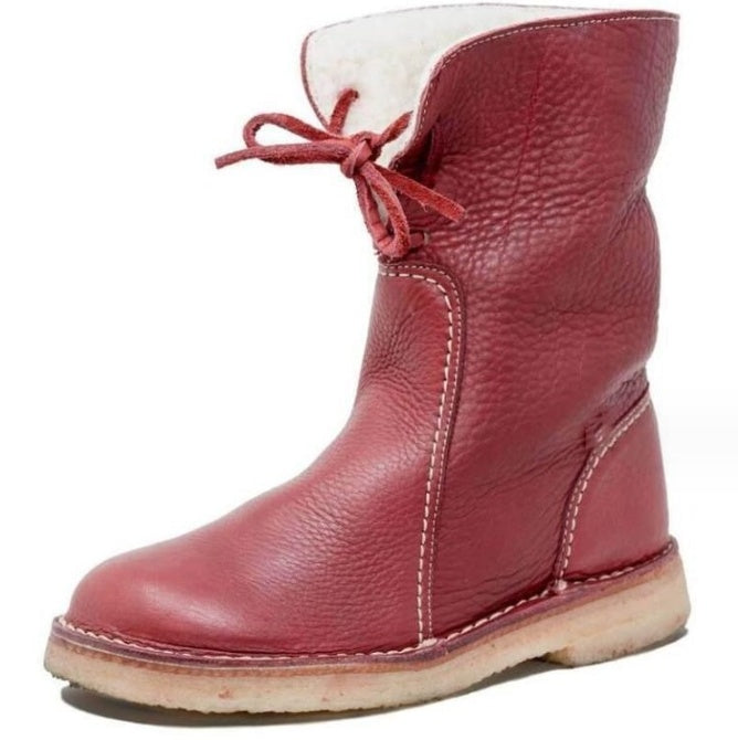 Bottes Neige Femme Doublées et Lacées