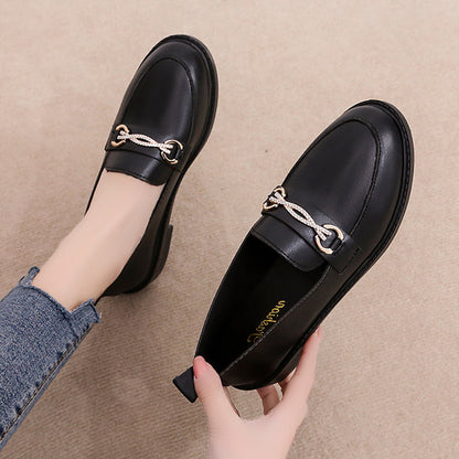 Mocassins noirs femme