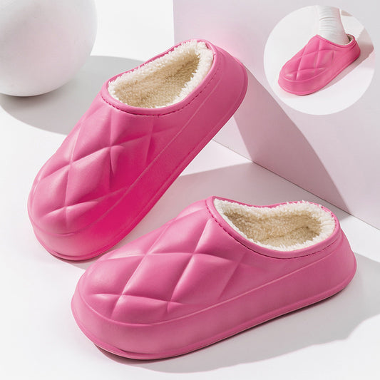 Chaussons d'hiver en peluche pour femmes