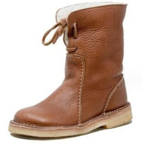 Bottes Neige Femme Doublées et Lacées