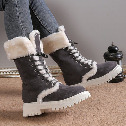 Bottes d'hiver femmes chaudes.