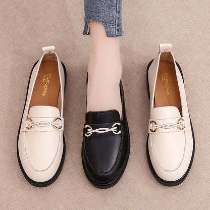 Mocassins noirs femme