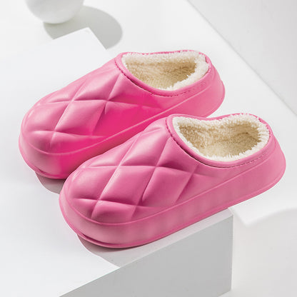 Chaussons d'hiver en peluche pour femmes